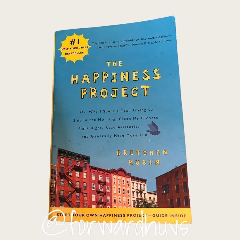 “The Happiness Project” by Gretchen Rubin Softcover Book
